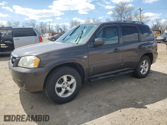 2006 Mazda Tribute i with VIN 4F2YZ92Z76KM26192, listed as a Copart auction lot 50412865 with 152,851 mi miles and Salvage Title. Bid and sale history available at carsss.com. Image 1.