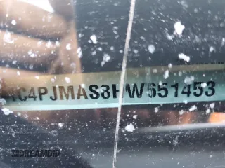 2017 Jeep Cherokee Sport with VIN 1C4PJMAS8HW651453, listed as a Copart auction lot 52410465 with 0 mi miles and Salvage Title. Bid and sale history available at carsss.com. Image 14.