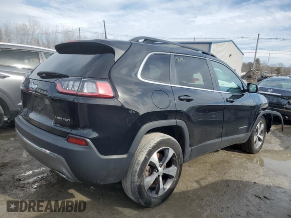 2022 Jeep Cherokee Limited with VIN 1C4PJMDX8ND525107, listed as a Copart auction lot 46427265 with 23,397 mi miles and Salvage Title. Bid and sale history available at DreamBid. Image 3.