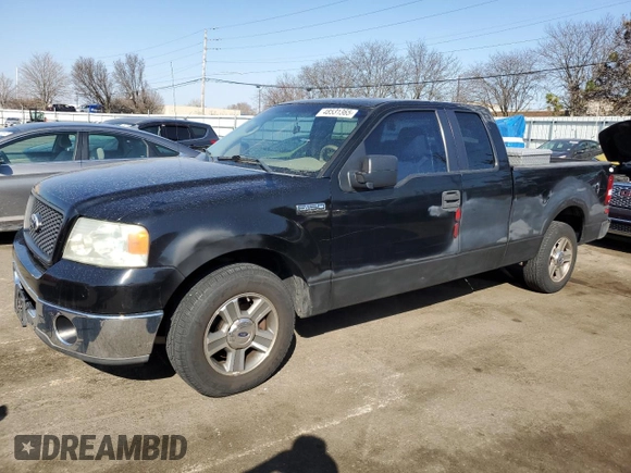 2006 Ford F-150 XL with VIN 1FTPX12VX6FB47134, listed as a Copart auction lot 48531365 with 131,480 mi miles and Salvage Title. Bid and sale history available at carsss.com. Image 1.