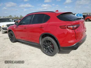 2019 Alfa Romeo Stelvio Ti z VIN ZASPAKBN8K7C69851, wystawiony jako Copart lot #49490875 z przebiegiem Nie podano mil oraz Szkody całkowita. Historia ofert i sprzedaży dostępna na DreamBid. Obrazek 2.
