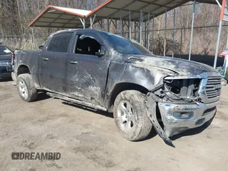 2019 Ram 1500 Big Horn z VIN 1C6RRFFG7KN755373, wystawiony jako IAAI lot #41764161 z przebiegiem 116 804 mil mil oraz . Historia ofert i sprzedaży dostępna na DreamBid. Obrazek 1.