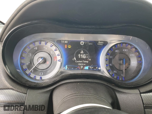 2015 Chrysler 300 S with VIN 2C3CCABG0FH797203, listed as a Copart auction lot 43974915 with 159,216 mi miles and Salvage Title. Bid and sale history available at DreamBid. Image 9.