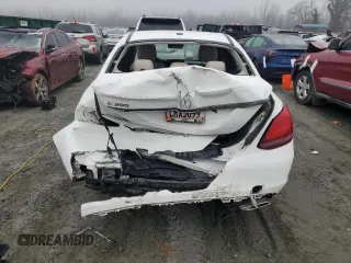 2021 Mercedes-Benz C 300 with VIN W1KWF8DB0MR645662, listed as a Copart auction lot 86515424 with 59,855 mi miles and Salvage Title. Bid and sale history available at carsss.com. Image 6.