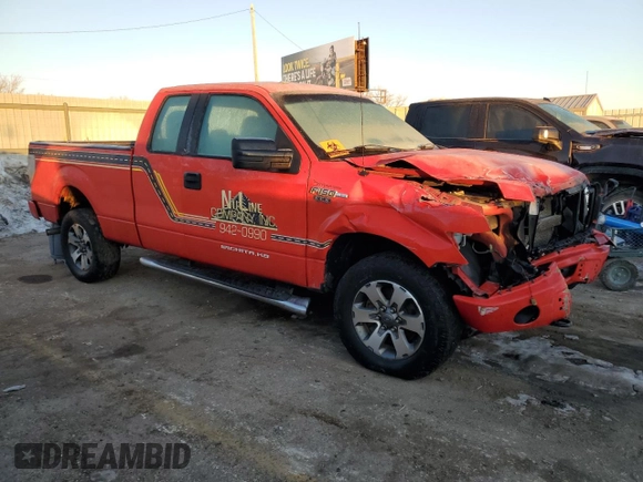 2013 Ford F-150 XL with VIN 1FTFX1EF6DKD28915, listed as a Copart auction lot 89004195 with Not provided miles and Salvage title. Bid and sale history available at DreamBid. Image 4.