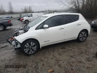 2016 Nissan LEAF S with VIN 1N4BZ0CP0GC304371, listed as a Copart auction lot 81785834 with 57,539 mi miles and Salvage Title. Bid and sale history available at carsss.com. Image 1.