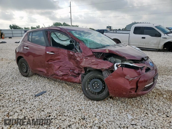 2016 Nissan LEAF S z VIN 1N4BZ0CP7GC312886, wystawiony jako Copart lot #57893505 z przebiegiem Nie podano mil oraz Szkoda całkowita • Salvage title. Historia ofert i sprzedaży dostępna na DreamBid. Obrazek 4.