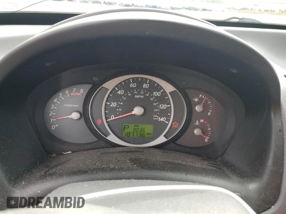 2005 Hyundai Tucson GL with VIN KM8JM12B05U223583, listed as a Copart auction lot 47685815 with 187,736 mi miles and Salvage Title. Bid and sale history available at carsss.com. Image 9.