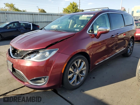 2018 Chrysler Pacifica Limited z VIN 2C4RC1GG1JR252550, wystawiony jako Copart lot #76137964 z przebiegiem 184 072 mil mil oraz Szkoda całkowita • Salvage title. Historia ofert i sprzedaży dostępna na DreamBid. Obrazek 1.