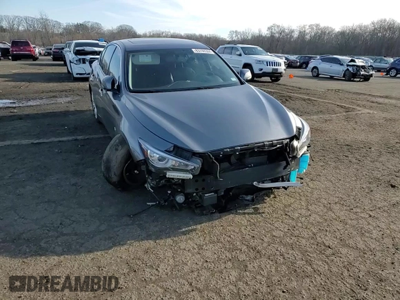2019 Infiniti Q50 3.0t LUXE with VIN JN1EV7AR0KM593743, listed as a Copart auction lot 83748304 with 70,650 mi miles and Salvage Title. Bid and sale history available at carsss.com. Image 11.
