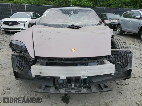 2022 Porsche Taycan 4 with VIN WP0BA2Y11NSA67820, listed as a Copart auction lot 58346275 with 45,976 mi miles and Salvage title. Bid and sale history available at DreamBid. Image 5.