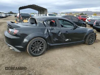 2007 Mazda RX-8 Touring with VIN JM1FE173370210734, listed as a Copart auction lot 80780804 with 89,020 mi miles and Salvage Title. Bid and sale history available at carsss.com. Image 3.