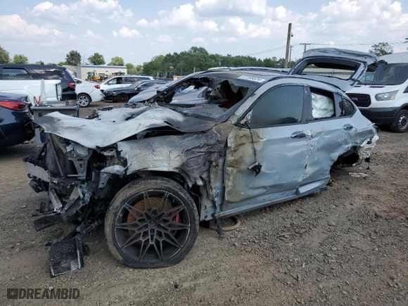 2023 BMW X4 M with VIN 5YM23EC08P9R49527, listed as a Copart auction lot 67209324 with 0 mi miles and Salvage Title. Bid and sale history available at carsss.com. Image 1.