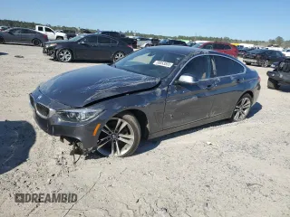 2019 BMW 4 Series 430i with VIN WBA4J1C58KBM14255, listed as a Copart auction lot 50053555 with 58,711 mi miles and Salvage Title. Bid and sale history available at carsss.com. Image 1.