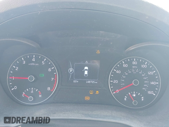 2016 Kia Optima LX with VIN KNAGT4L3XG5078248, listed as a IAAI auction lot 42011616 with 150,000 mi miles. Bid and sale history available at carsss.com. Image 7.