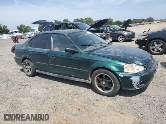1999 Honda Civic VP z VIN 2HGEJ6618XH522162, wystawiony jako Copart lot #54427665 z przebiegiem 320 807 mil mil oraz Szkoda całkowita • Salvage title. Historia ofert i sprzedaży dostępna na DreamBid. Obrazek 4.