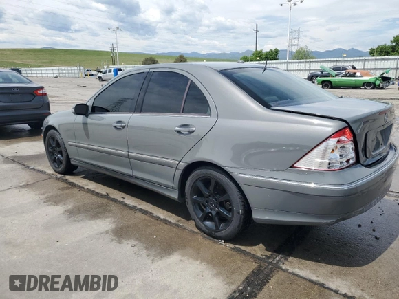 2007 Mercedes-Benz C 280 Luxury with VIN WDBRF92HX7F837258, listed as a Copart auction lot 58594675 with 158,544 mi miles and Salvage title. Bid and sale history available at DreamBid. Image 2.