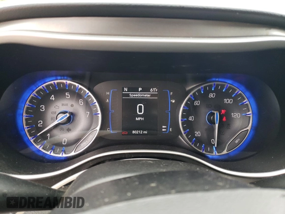 2020 Chrysler Pacifica Touring L with VIN 2C4RC1BG0LR182341, listed as a Copart auction lot 58519235 with 80,212 mi miles and Salvage title. Bid and sale history available at DreamBid. Image 9.