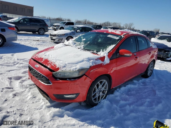 2015 Ford Focus SE with VIN 1FADP3F23FL259523, listed as a Copart auction lot 45208575 with 170,771 mi miles and Salvage Title. Bid and sale history available at carsss.com. Image 1.