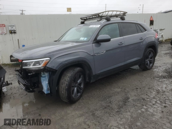 2021 Volkswagen Atlas SE with VIN 1V2HE2CA7MC212949, listed as a Copart auction lot 81827654 with 50,834 mi miles and Salvage title. Bid and sale history available at DreamBid. Image 1.