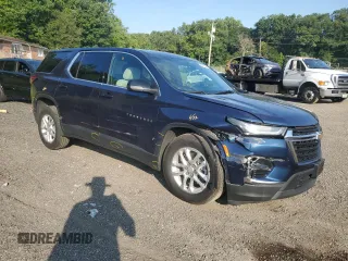 2022 Chevrolet Traverse LS with VIN 1GNEVFKW0NJ195120, listed as a Copart auction lot 69238944 with 33,335 mi miles and Salvage Title. Bid and sale history available at carsss.com. Image 4.