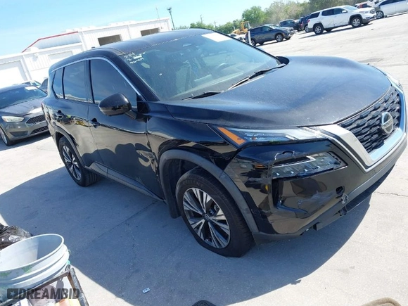 2021 Nissan Rogue SV with VIN 5N1AT3BA5MC752375, listed as a IAAI auction lot 41880177 with 62,700 mi miles. Bid and sale history available at carsss.com. Image 1.