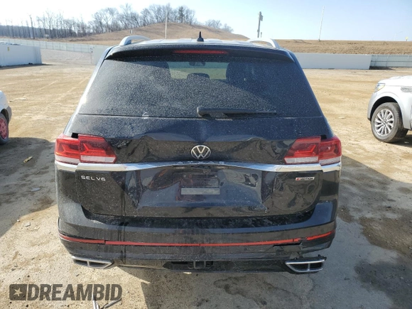 2022 Volkswagen Atlas SEL Premium R-Line with VIN 1V2FR2CA1NC515397, listed as a Copart auction lot 48881985 with 14,071 mi miles and Salvage title. Bid and sale history available at DreamBid. Image 6.