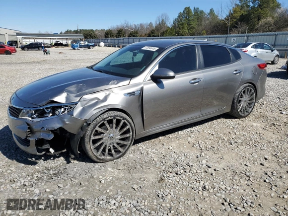 2018 Kia Optima LX with VIN 5XXGT4L34JG193319, listed as a Copart auction lot 47894445 with 122,077 mi miles and Salvage Title. Bid and sale history available at carsss.com. Image 1.