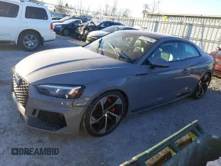 2018 Audi RS 5 z VIN WUAPWAF52JA902105, wystawiony jako Copart lot #82059794 z przebiegiem 51 238 mil mil oraz Szkody całkowita. Historia ofert i sprzedaży dostępna na DreamBid. Obrazek 1.