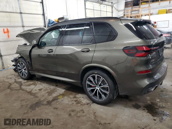 2025 BMW X5 xDrive40i with VIN 5UX23EU01S9Y34671, listed as a Copart auction lot 45758765 with 0 mi miles and Salvage Title. Bid and sale history available at carsss.com. Image 2.