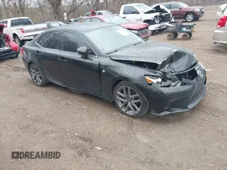 2015 Lexus IS 250 with VIN JTHBF1D21F5074899, listed as a IAAI auction lot 41842779 with 222,165 mi miles. Bid and sale history available at carsss.com. Image 1.