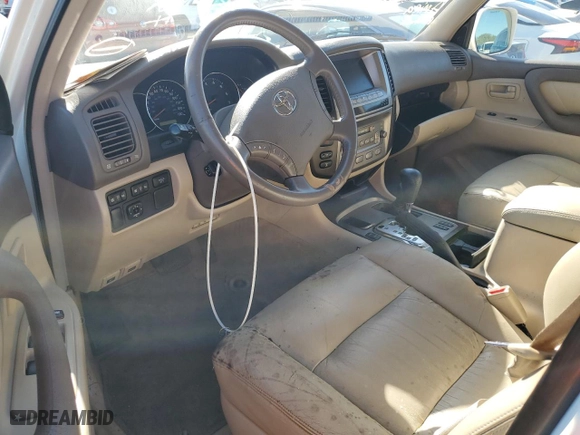2003 Toyota Land Cruiser with VIN JTEHT05J932033529, listed as a Copart auction lot 73855214 with 0 mi miles and Salvage Title. Bid and sale history available at carsss.com. Image 8.