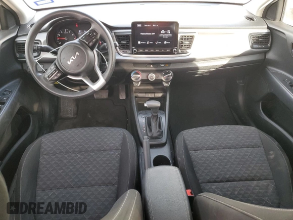 2022 Kia Rio LX with VIN 3KPA24AD2NE433728, listed as a Copart auction lot 87222834 with 37,297 mi miles and Salvage Title. Bid and sale history available at carsss.com. Image 8.