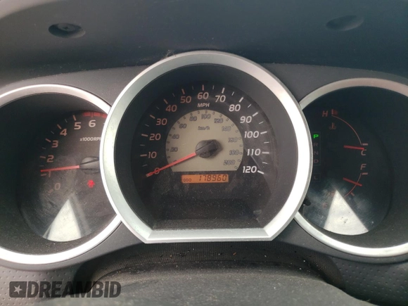 2005 Toyota Tacoma PreRunner with VIN 5TEKU72N05Z011571, listed as a Copart auction lot 70283634 with 178,960 mi miles and Salvage Title. Bid and sale history available at carsss.com. Image 9.