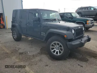 2018 Jeep Wrangler JK Unlimited Sport with VIN 1C4BJWDG0JL834219, listed as a Copart auction lot 87192904 with 77,452 mi miles and Salvage Title. Bid and sale history available at carsss.com. Image 4.