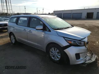 2016 Kia Sedona L with VIN KNDMA5C10G6150374, listed as a Copart auction lot 47452935 with 93,001 mi miles and Salvage Title. Bid and sale history available at carsss.com. Image 4.