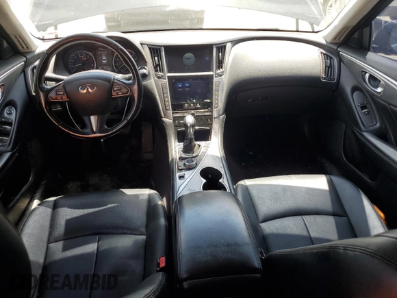 2014 Infiniti Q50 Premium with VIN JN1BV7AP6EM691276, listed as a Copart auction lot 56111145 with 209,033 mi miles and Salvage title. Bid and sale history available at DreamBid. Image 8.