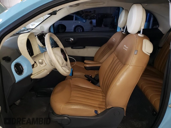 2017 FIAT 500 Pop with VIN 3C3CFFLR7HT542417, listed as a Copart auction lot 64205895 with 59,482 mi miles and Clean title. Bid and sale history available at DreamBid. Image 7.