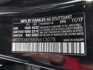 2018 Mercedes-Benz CLA 250 with VIN WDDSJ4EB8JN613078, listed as a IAAI auction lot 41569976 with 80,935 mi miles and . Bid and sale history available at DreamBid. Image 9.