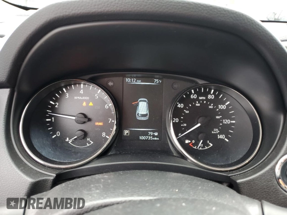 2017 Nissan Rogue S with VIN JN8AT2MV1HW017111, listed as a Copart auction lot 52880605 with 100,735 mi miles and Salvage Title. Bid and sale history available at carsss.com. Image 9.