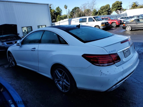2017 Mercedes-Benz E-Class E 400 with VIN WDDKJ6HB6HF356658, listed as a Copart auction lot 40212934 with 91,899 mi miles and Salvage Title. Bid and sale history available at carsss.com. Image 2.