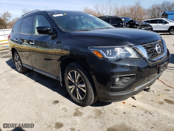 2017 Nissan Pathfinder SL with VIN 5N1DR2MN4HC669421, listed as a Copart auction lot 42786054 with 56,585 mi miles and Salvage Title. Bid and sale history available at carsss.com. Image 4.