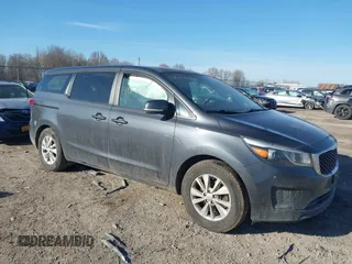 2017 Kia Sedona LX with VIN KNDMB5C12H6229530, listed as a IAAI auction lot 41817443 with 97,160 mi miles. Bid and sale history available at carsss.com. Image 1.