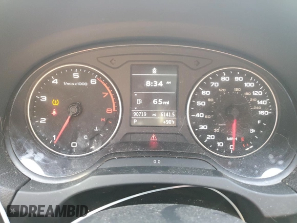 2015 Audi A3 1.8T Premium with VIN WAUACGFF7F1010668, listed as a Copart auction lot 58327453 with 90,719 mi miles. Bid and sale history available at carsss.com. Image 9.