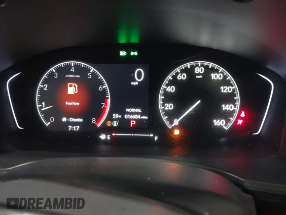 2025 Honda Civic Sport with VIN 2HGFE2F57SH537118, listed as a IAAI auction lot 41853084 with 16,684 mi miles and . Bid and sale history available at DreamBid. Image 7.