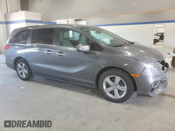 2019 Honda Odyssey EX-L z VIN 5FNRL6H7XKB123313, wystawiony jako Copart lot #56105555 z przebiegiem 50 313 mil mil oraz Szkoda całkowita • Salvage title. Historia ofert i sprzedaży dostępna na DreamBid. Obrazek 4.