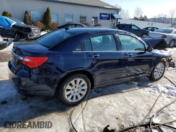 2014 Chrysler 200 LX with VIN 1C3CCBAB1EN124115, listed as a Copart auction lot 41591865 with 138,787 mi miles and Salvage Title. Bid and sale history available at carsss.com. Image 3.