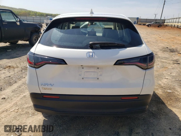 2023 Honda HR-V LX with VIN 3CZRZ2H35PM720497, listed as a Copart auction lot 52847155 with 22,159 mi miles and Salvage title. Bid and sale history available at DreamBid. Image 6.