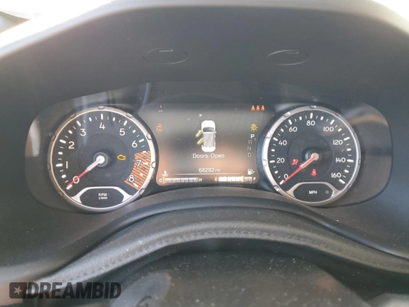 2019 Jeep Renegade Trailhawk z VIN ZACNJBC18KPK03246, wystawiony jako Copart lot #80442034 z przebiegiem 68 282 mil mil oraz Szkoda całkowita • Salvage title. Historia ofert i sprzedaży dostępna na DreamBid. Obrazek 9.