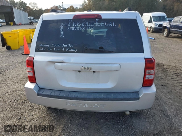 2007 Jeep Patriot Sport with VIN 1J8FT28W57D272626, listed as a Copart auction lot 84927144 with 287,688 mi miles and Salvage Title. Bid and sale history available at DreamBid. Image 6.